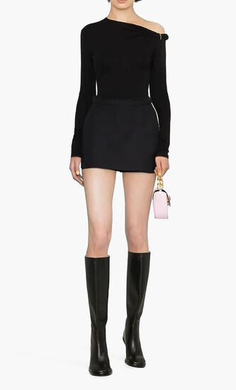 Long Sleeves and Bare Shoulders Bodysuit