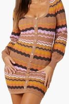 Virginia Chevron Dress Swtr