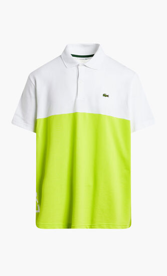 SHORT SLEEVED RIBBED COLLAR SHIRT