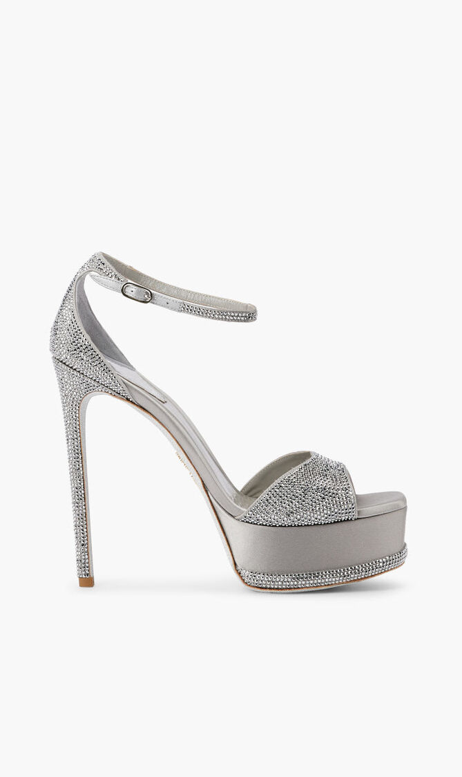 GREY SATINLIGHT CHROME STRASS