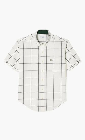 3D Window Pane Button Down Shirt