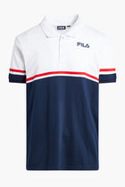 COLOUR BLOCK POLO SHIRT FLAT PRINT