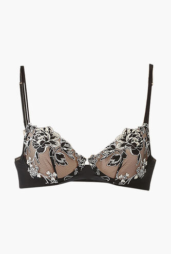 Peony Floral Lace Underwire Bra