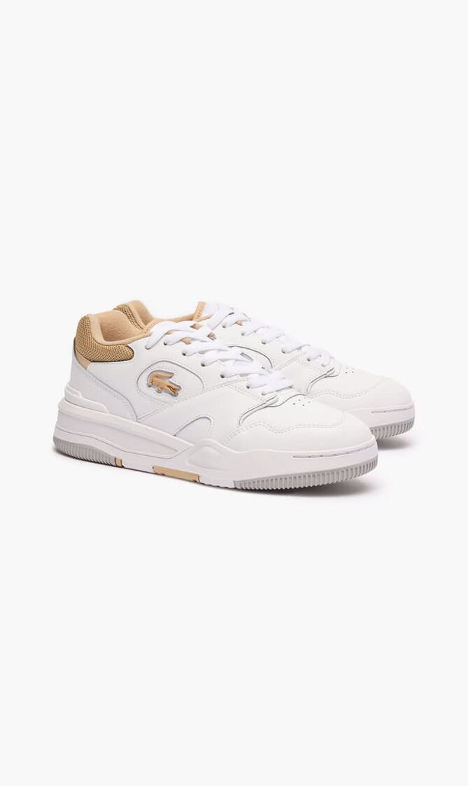 Lineshot Contrasted Collar Leather Trainers