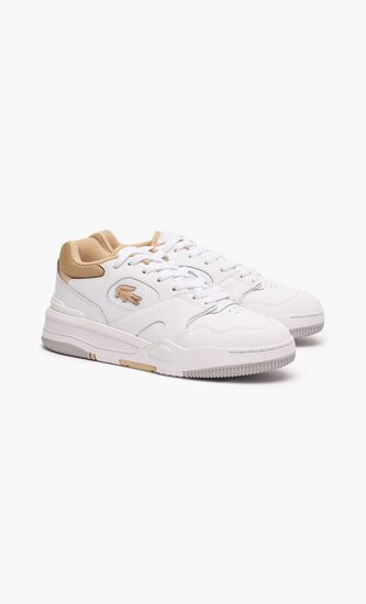 Lineshot Contrasted Collar Leather Trainers