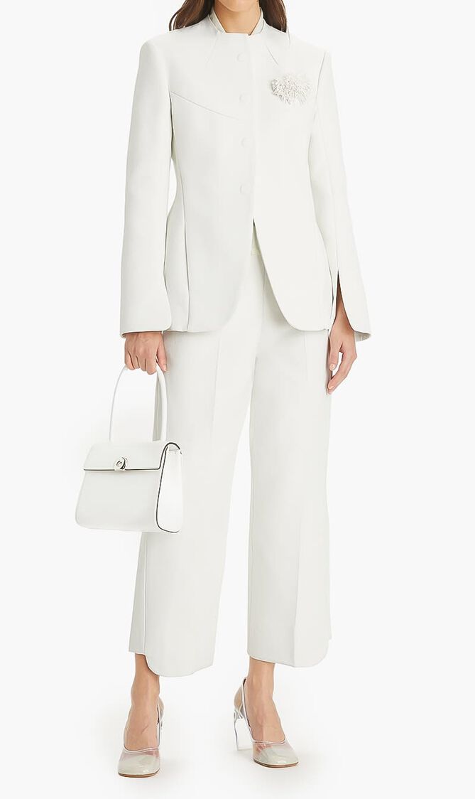 CROPPED TWISTED COTTON PANT