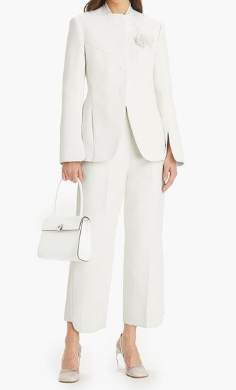 CROPPED TWISTED COTTON PANT