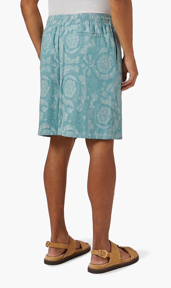 SHORT DENIM DENIM CHAMBRAY JACQUARD BAROCCO RINSED