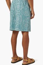 SHORT DENIM DENIM CHAMBRAY JACQUARD BAROCCO RINSED