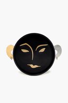Kelly Behun Henri Serving Tray Round Medium Black