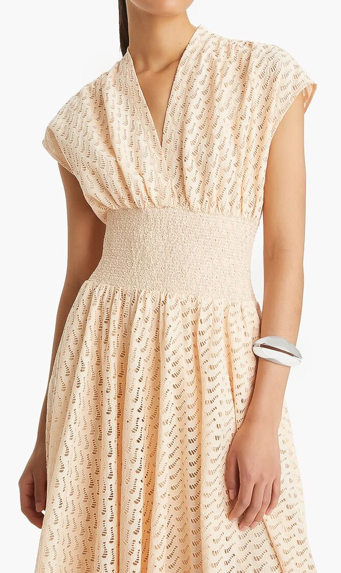 EMBROIDERED COTTON DRESS