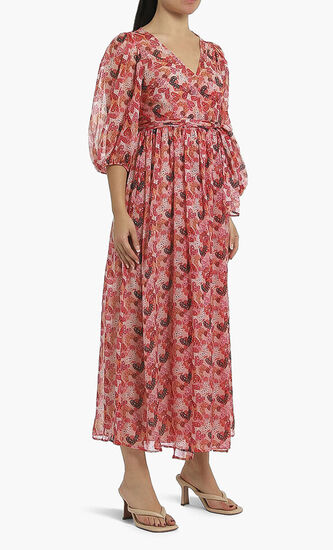 Polka-Dot Print Dress