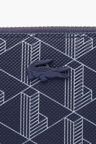 Women'S Lacoste Monogram Print Zip Wallet
