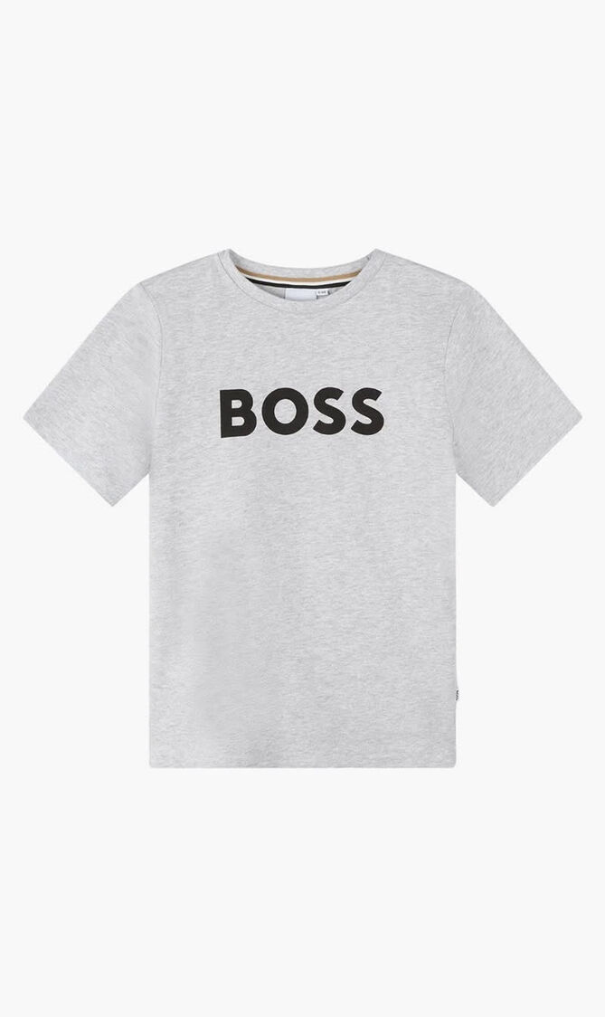 Printed Logo Grey T-Shirt