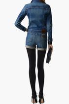 Stone Washed Denim Shorts