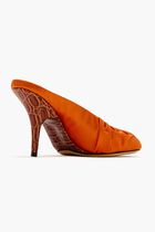 Heeled Satin Mules
