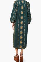 Embroidered Tunic Maxi Dress