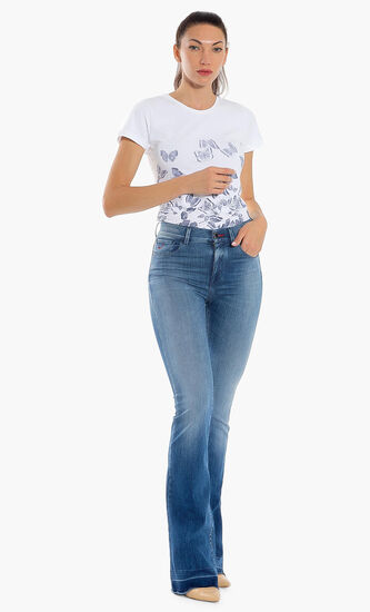 Frida Embroidered Tailored Jeans