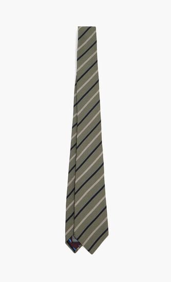 MEN TIE WOOL STRIPE