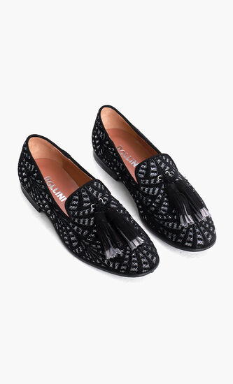 Jacquard Lurex Loafers