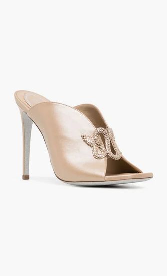 BEIGE LAMB SATINGSHADOW STRASS
