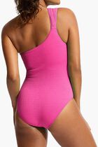 SEA DIVE ONE SHOULDER KEYHOLE ONE PIECE