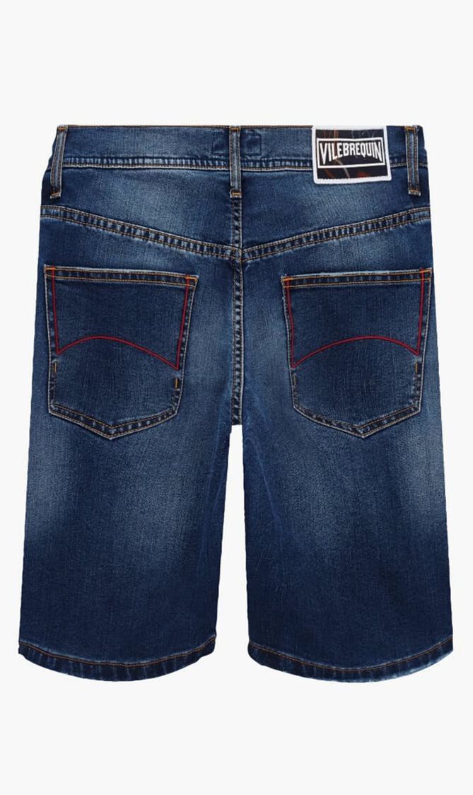 5-Pockets Denim Bermuda Neo Medusa