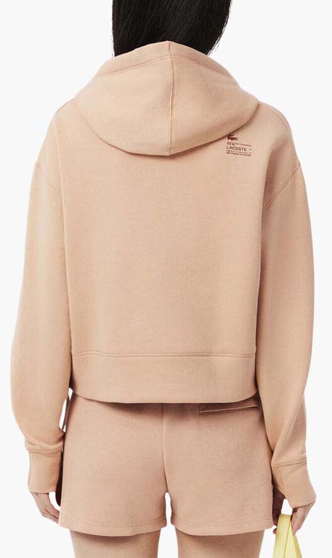 Short Cut Cotton Hoodie