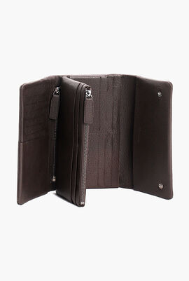 Cerrutis Leather Long Wallet