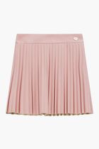 Leather Pleated Mini Skirt