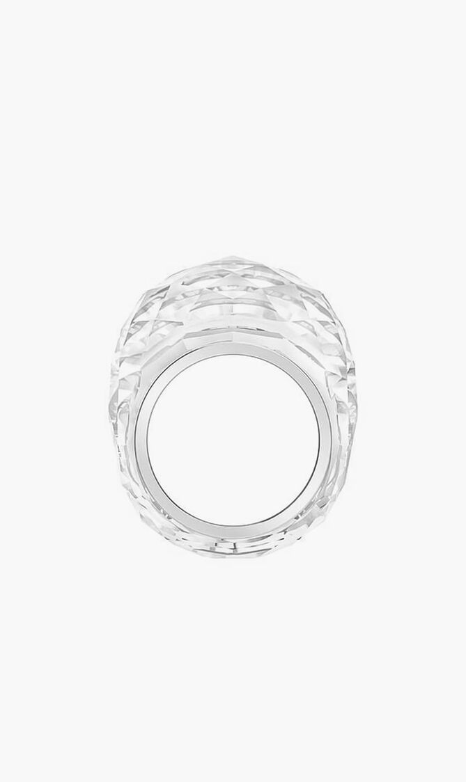 Nirvana Ring, White, Stainless Steel