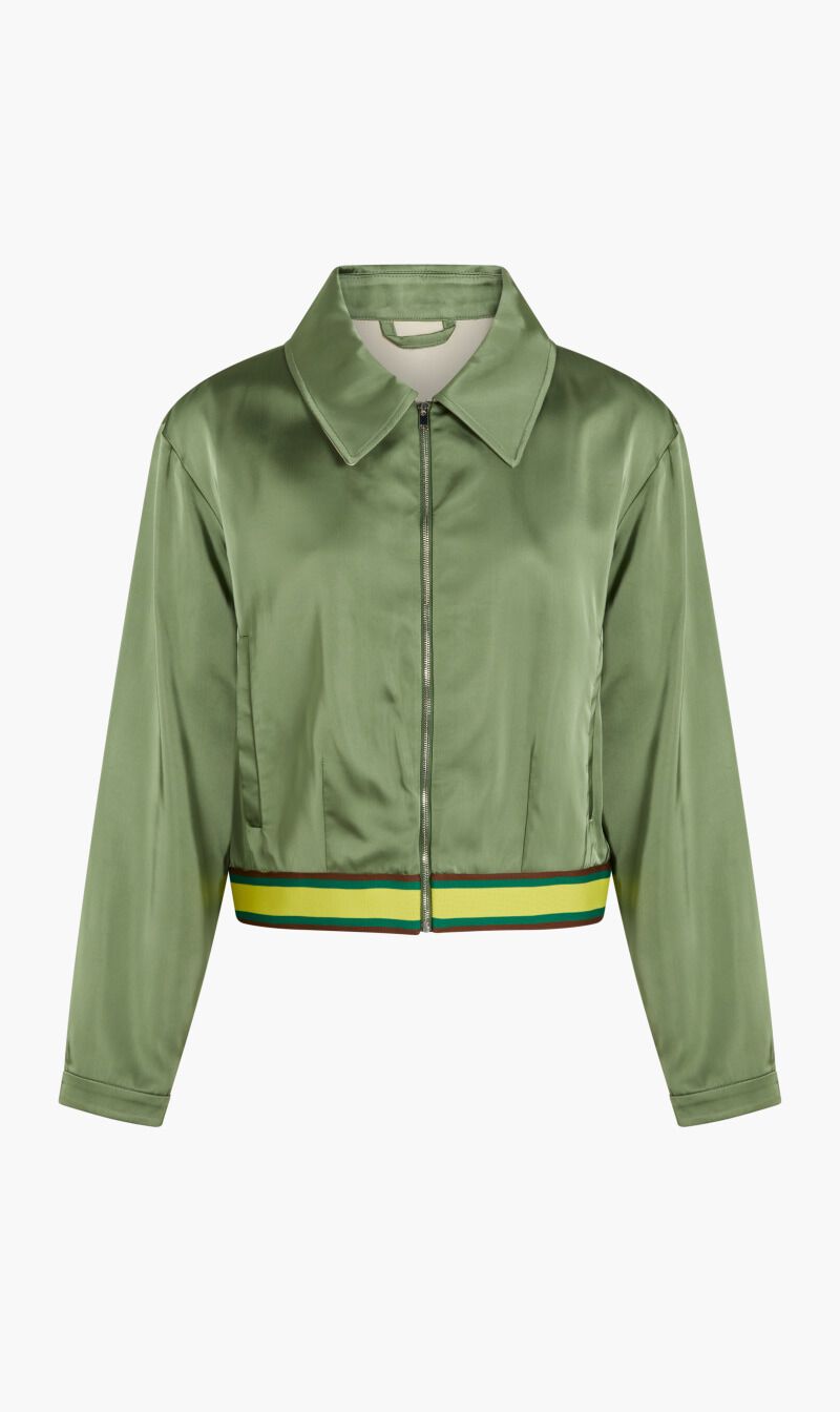 Buy TORY BURCH TORY SPORT CROPPED SATIN CLUB JACKET for SAR 725.00 The Deal Outlet