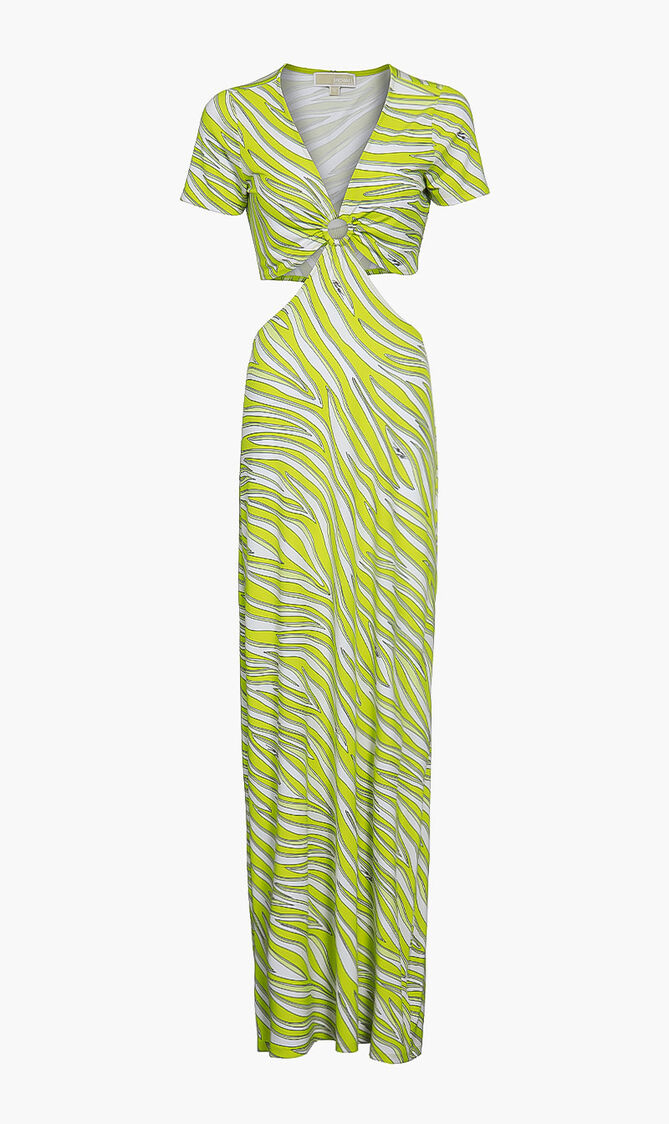 Zebra O Ring maxi dress
