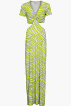 Zebra O Ring maxi dress