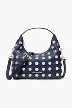 Ember Small Embellished Pebbled Leather Messenger Bag