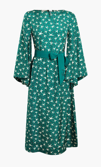 PRINTED SILK DRESS