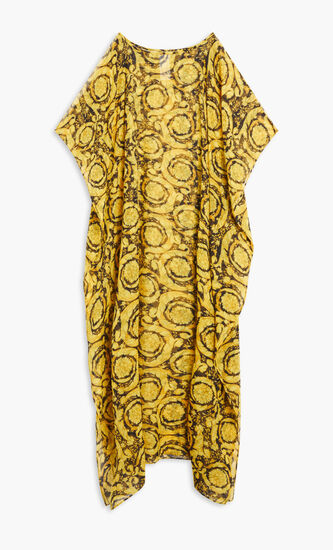 BAROCCO PRINT SILK BEACH DRESS