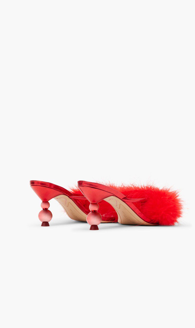 Buy SOPHIA WEBSTER Delicia Marabou Mid Mule for SAR 418.00 The Deal Outlet