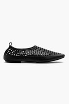 PERFORATED SQUARE TOE FLAT
