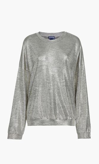 Metallic Pattern Top