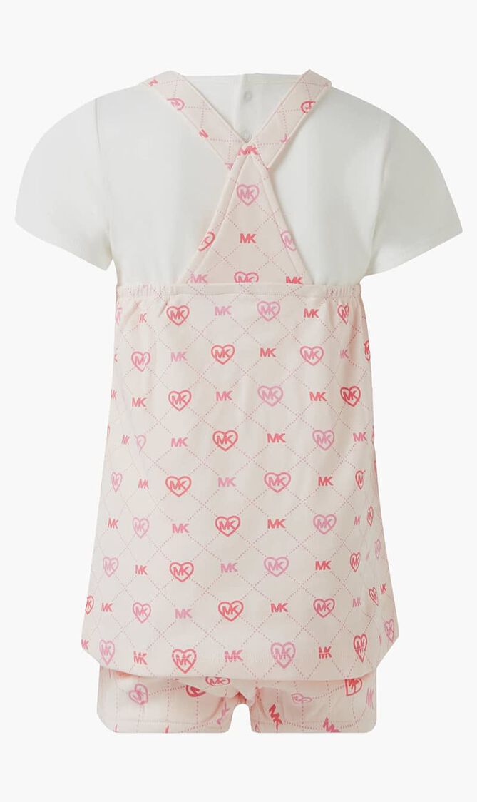 Logo Print Dress Set