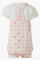 Logo Print Dress Set