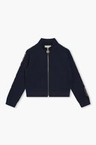 Dark Blue Fleece Cardigan