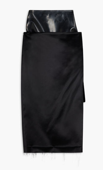 BLACK MIDI SKIRT