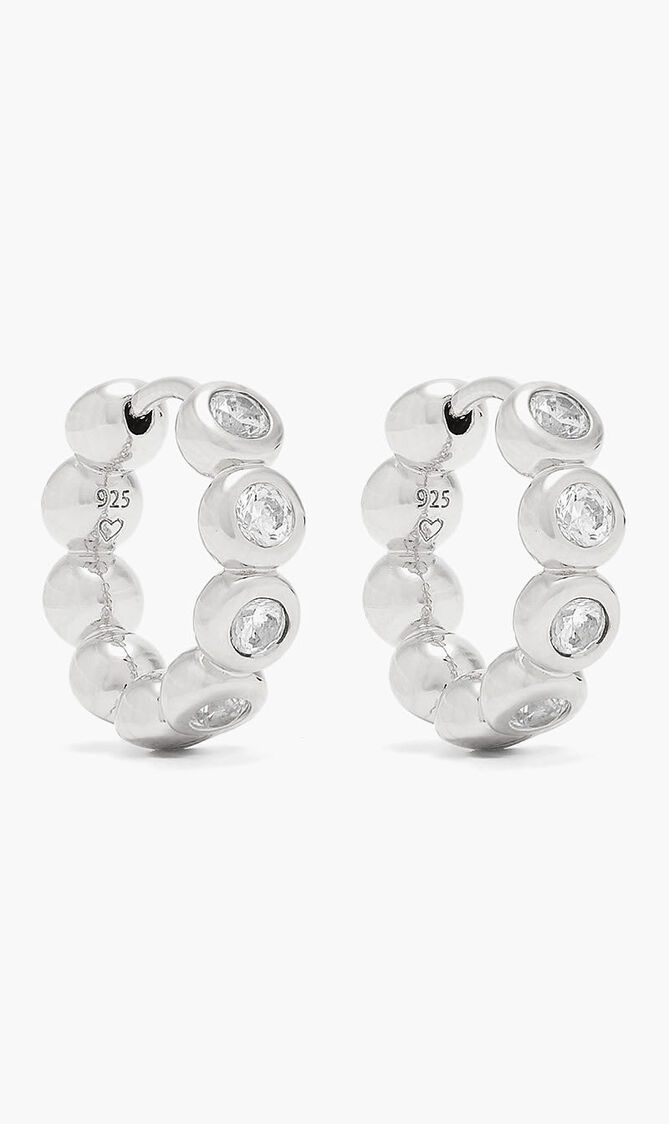 Tennis Small Hoop Earrings