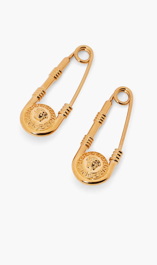EARRINGS SAFETY PIN DROP