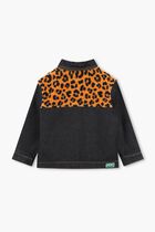 Leopard Print Denim Jacket