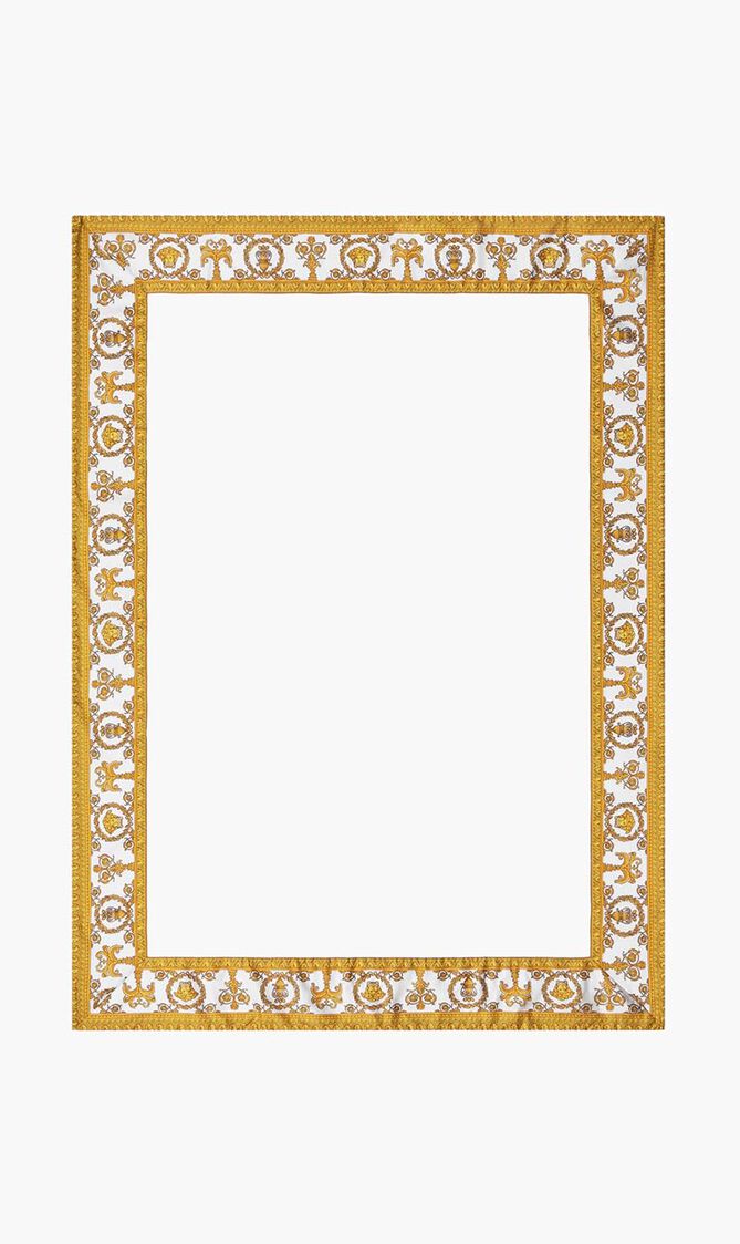 I LOVE BAROQUE BEACH TOWEL WHITE