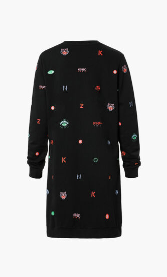 Multi-icon Sweater Dress