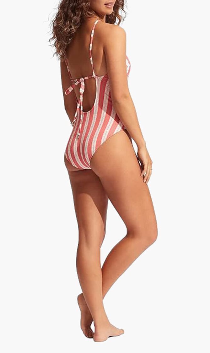 High Neck Halter One Piece
